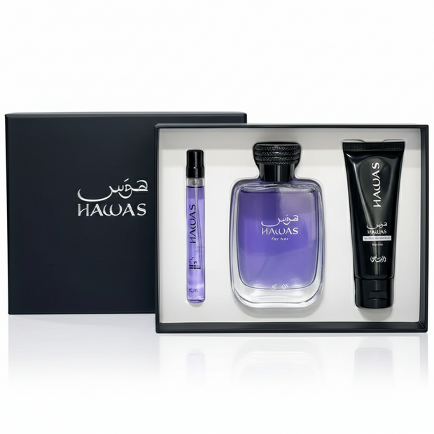 RASASI HAWAS MEN 3PSC GIFT SET 100ML EDP + 100ML BL + 100ML SG