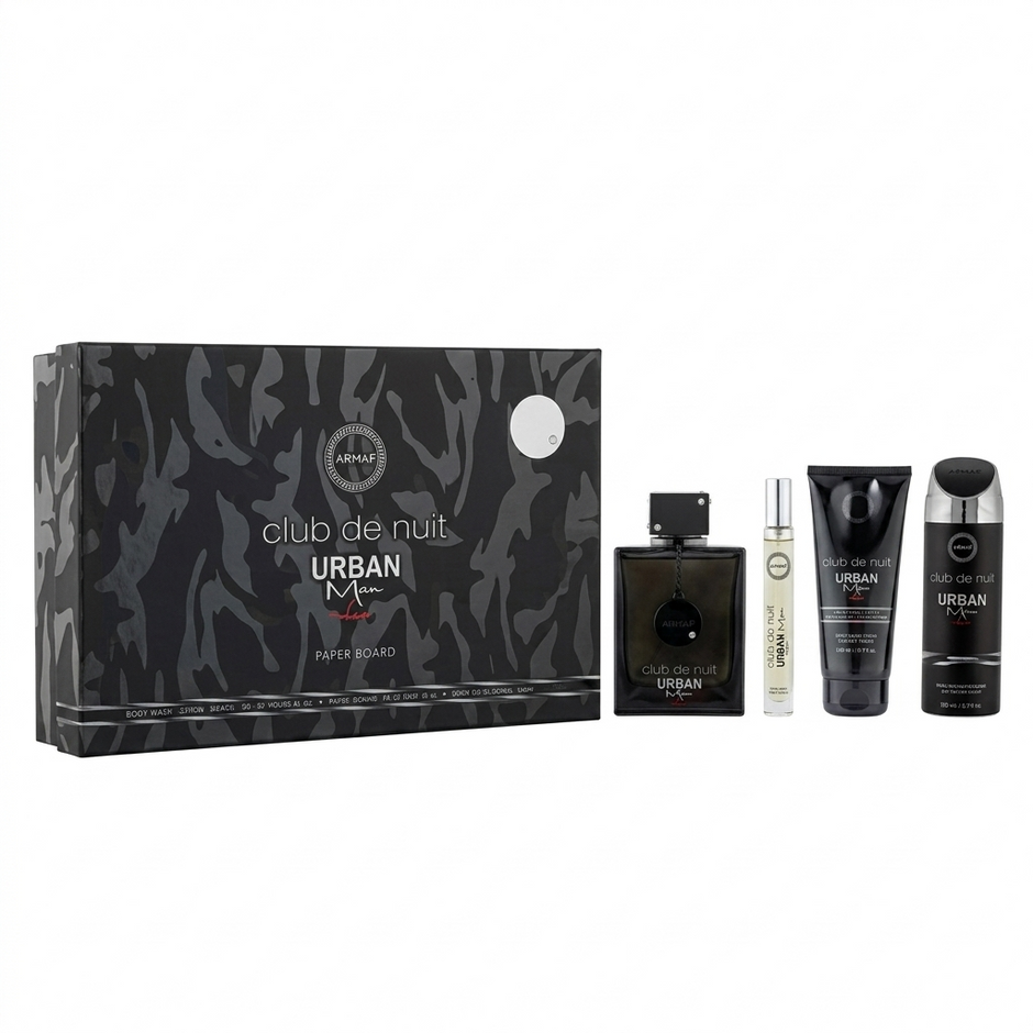 ARMAF LUX CDN CLUB DE NUIT URBAN MAN ELIXIR 3.4 EDP/10ML TRAVEL SPR/3.4 SG/6.8 BODY SPRAY MEN