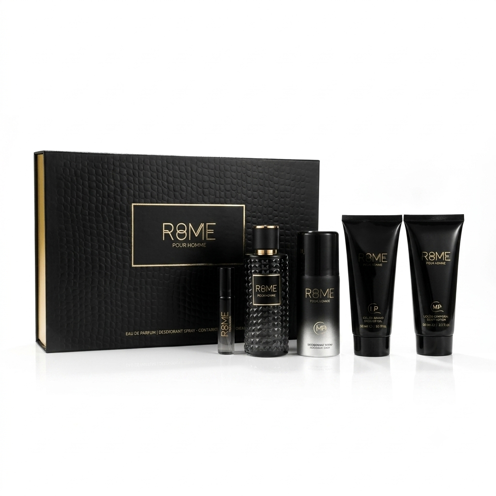 BHARARA ROME POUR HOMME SET 5 PCS EDP 5.0 OZ