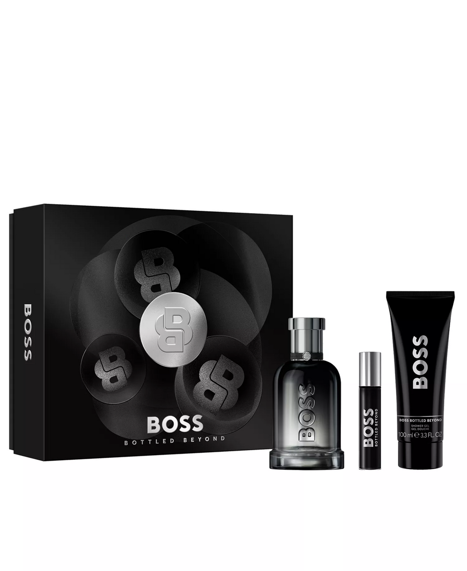 BOSS BOTTLED BEYOND 3 PCS SET 3.4 OZ EDP + 3.4 OZ SHOWER GEL + 10 ML MINI EDP FOR MEN