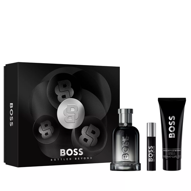 BOSS BOTTLED BEYOND 3 PCS SET 3.4 OZ EDP + 3.4 OZ SHOWER GEL + 10 ML MINI EDP FOR MEN