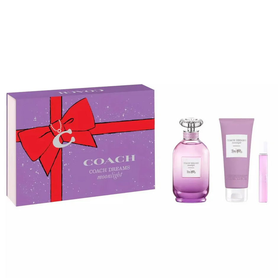 COACH DREAMS MOONLIGHT 3 PCS SET 3.0 OZ EDP + 3.4 OZ BODY LOTION + 0.25 OZ MINI FOR WOMEN