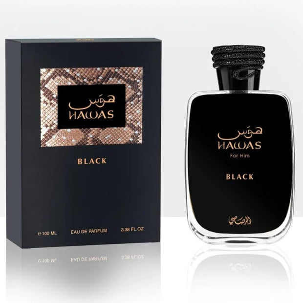 Hawas Black 3.4 oz EDP for Men