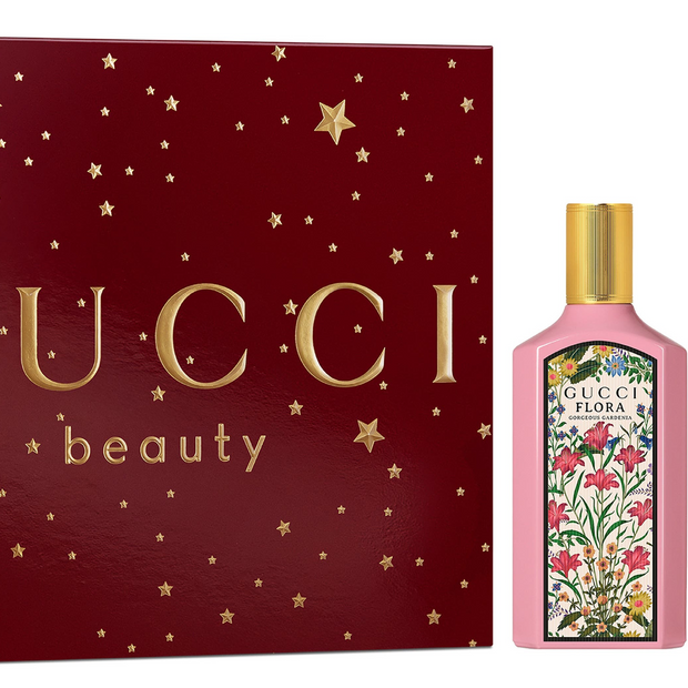 Gucci Flora Gorgeous Gardenia 3 PCS Set 3.4 oz EDP + 10 ml Travel Spray + 1.6 oz Body Lotion for Women