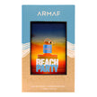 Armaf Beach Party perfume packaging with a beach-themed design.