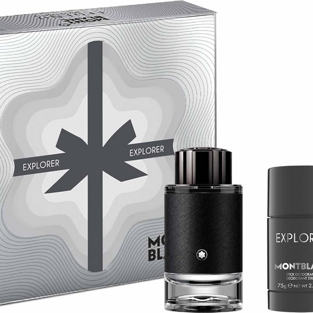 Explorer 3 Piece Set – 3.3 oz EDP Spray + 2.5 oz Deodorant Stick + 7.5 ml EDP Travel Spray for Men