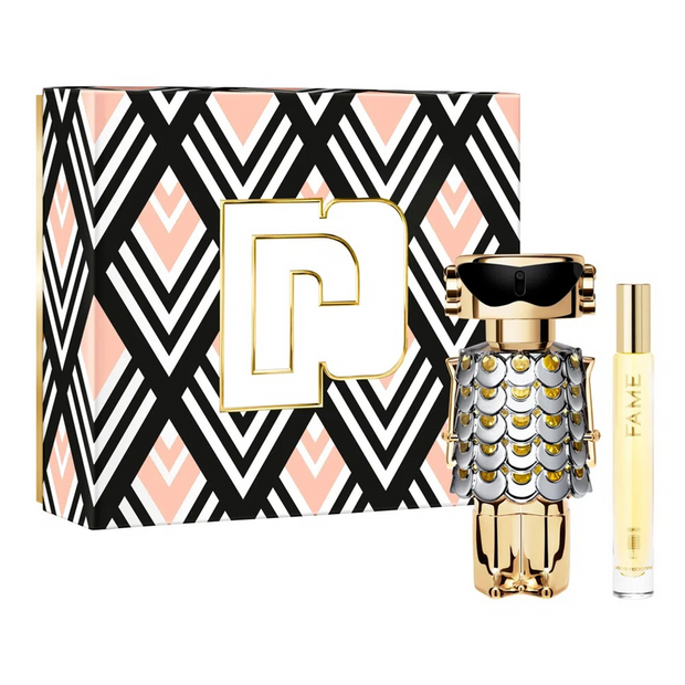 Paco Rabanne Fame 2 Piece Gift Set – 2.7 oz EDP + 0.34 oz EDP for Women