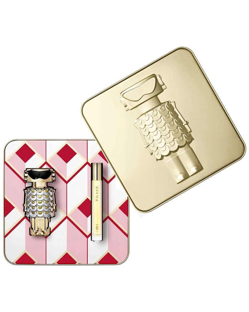 Paco Rabanne Fame 2 Piece Gift Set – 2.7 oz EDP + 0.34 oz EDP for Women