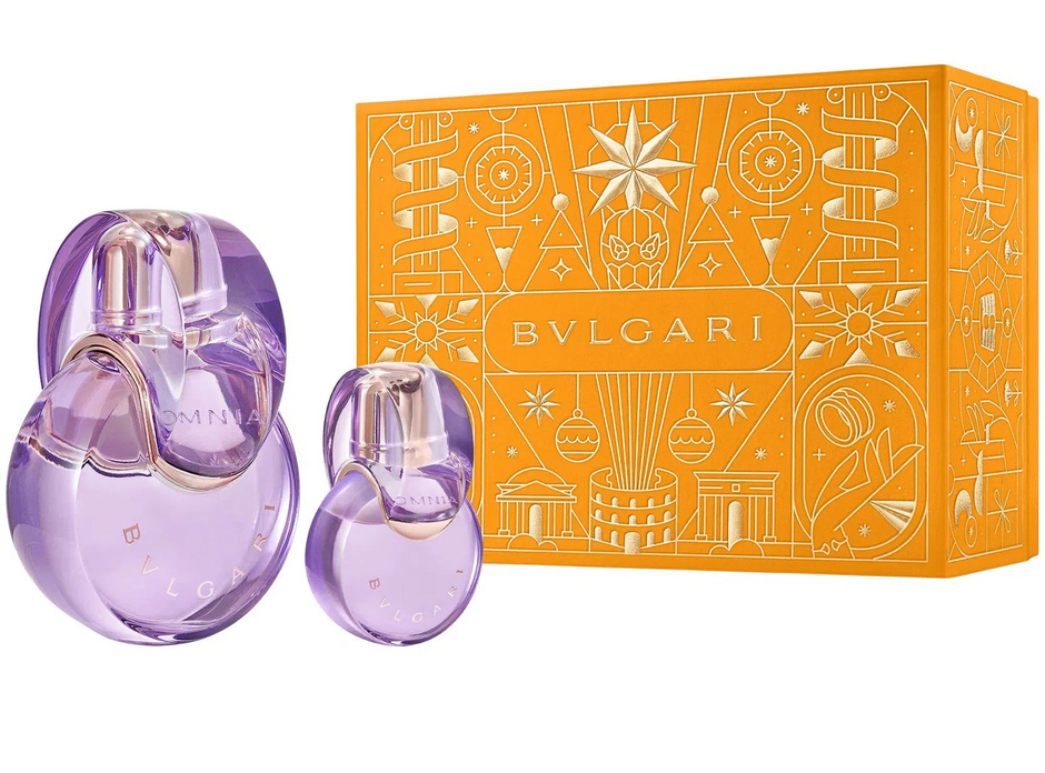 Bvlgari Omnia Amethyste 2 Piece Gift Set – 3.4 oz EDT + 0.5 oz EDT for Women