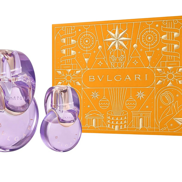 Bvlgari Omnia Amethyste 2 Piece Gift Set – 3.4 oz EDT + 0.5 oz EDT for Women