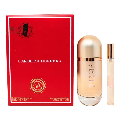 Carolina Herrera 212 VIP Rose 2 Piece Gift Set – 2.7 oz EDP + 0.34 oz EDP for Women