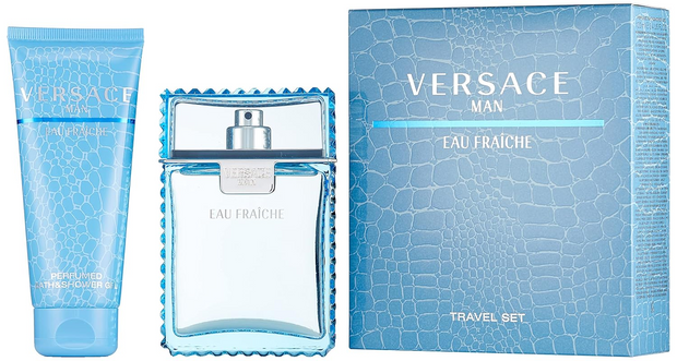 Versace Eau Fraîche 2 Piece Gift Set – 3.4 oz EDT + 3.4 oz Shower Gel for Men
