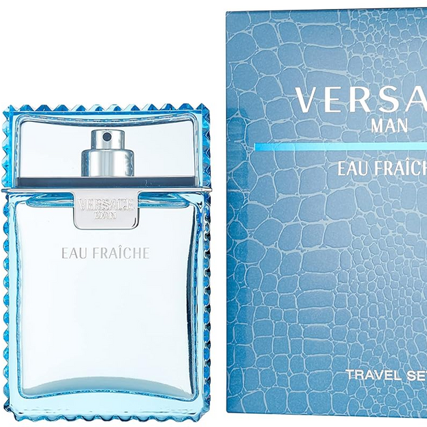 Versace Eau Fraîche 2 Piece Gift Set – 3.4 oz EDT + 3.4 oz Shower Gel for Men
