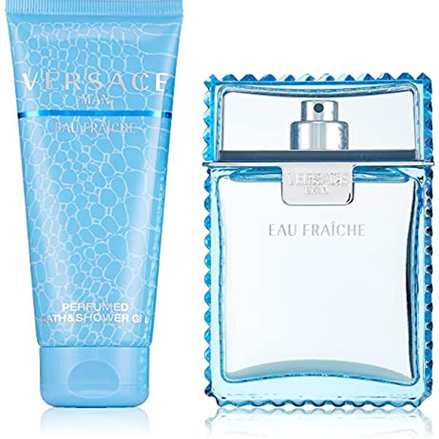 Versace Eau Fraîche 2 Piece Gift Set – 3.4 oz EDT + 3.4 oz Shower Gel for Men