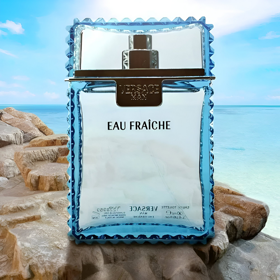 Versace Eau Fraîche 2 Piece Gift Set – 3.4 oz EDT + 3.4 oz Shower Gel for Men