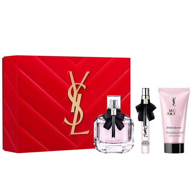 Moon Paris 3 Piece Gift Set – 3.0 oz EDP + 0.33 oz EDP + 1.6 oz Body Lotion for Women