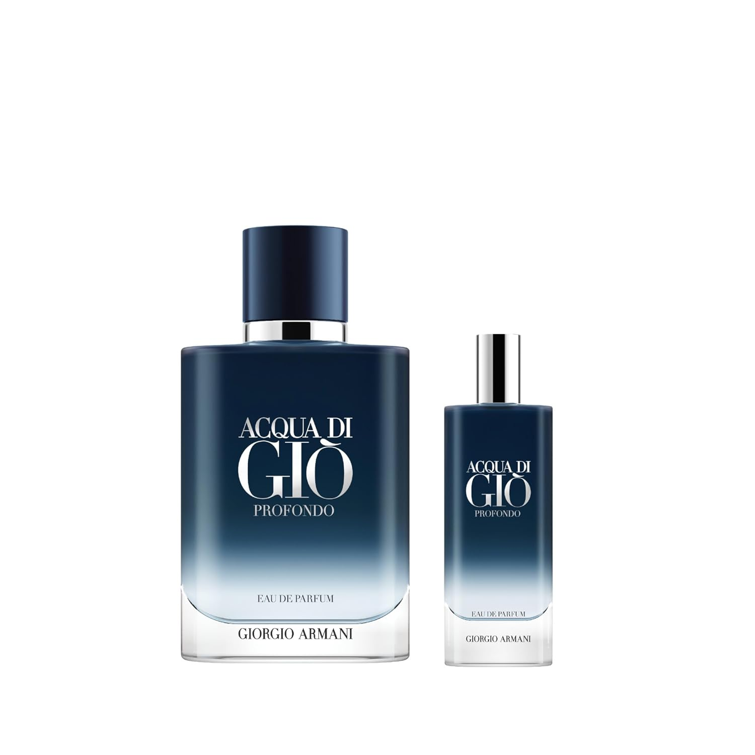 Acqua Di Gio Profondo 2 Piece Gift Set – 3.3 oz EDP + 0.15 oz EDP for Men