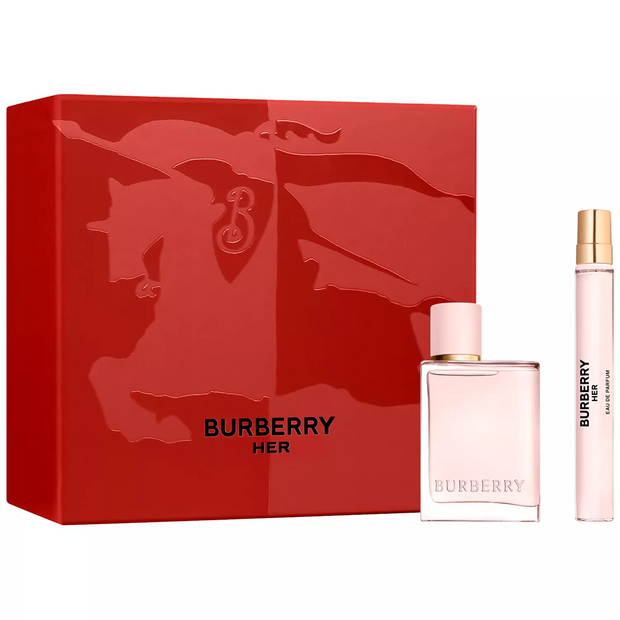 Burberry Her 2 Piece Gift Set – 3.4 oz EDP + 0.34 oz EDP for Women