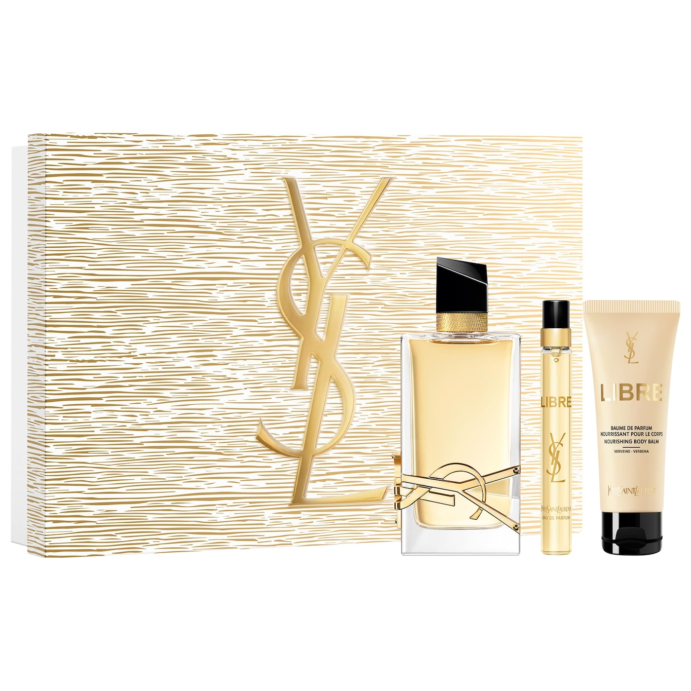 YSL Libre 3-Piece Gift Set 3.0 oz EDP + 1.6 oz Body Balm + 0.34 oz EDP  Women