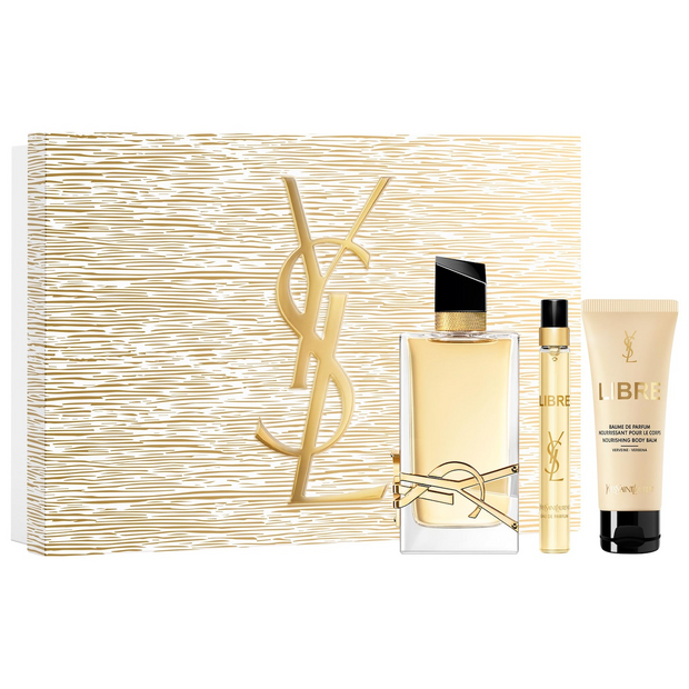 YSL Libre 3-Piece Gift Set 3.0 oz EDP + 1.6 oz Body Balm + 0.34 oz EDP  Women