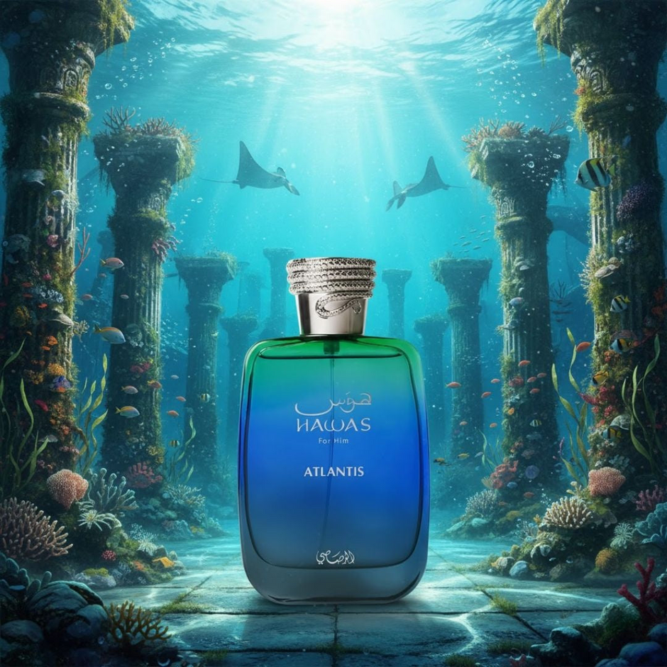 Hawas Atlantis 3.38 oz Eau de Parfum for Men