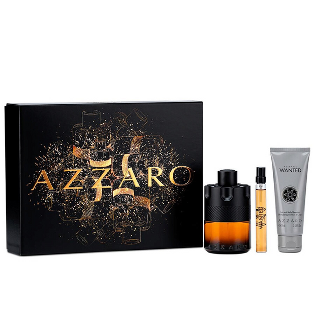 The Most Wanted Parfum 3-Piece Gift Set 3.4 oz Parfum + 2.5 oz Body Lotion + 0.34 oz Spray for Men