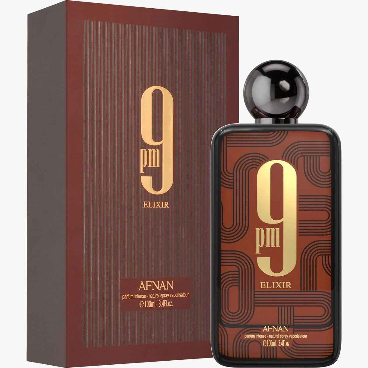 Afnan 9 PM Elixir Parfum Intense 3.4oz for men