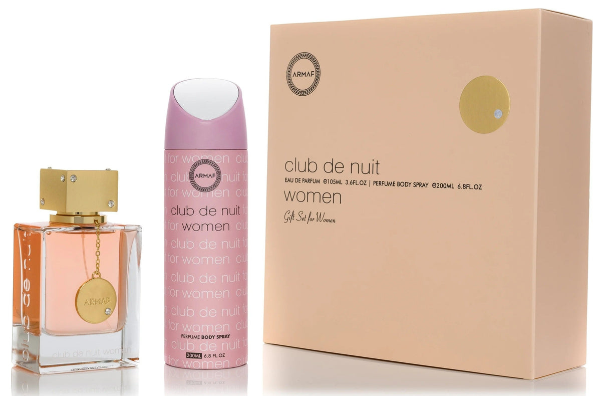 Armaf Club De Nuit 2-Piece Gift Set for Women (3.6 oz EDP + 6.7 oz Deo Spray)