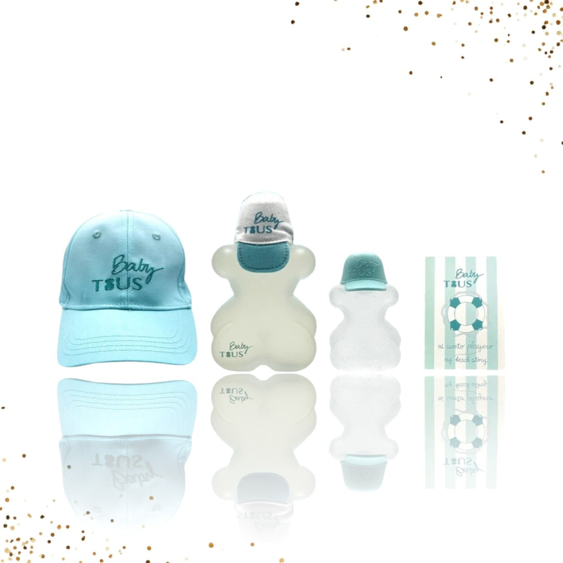 Baby Tous Gift Set Beach Edition 3.4 oz EDC + Miniature + Cap + Story Unisex