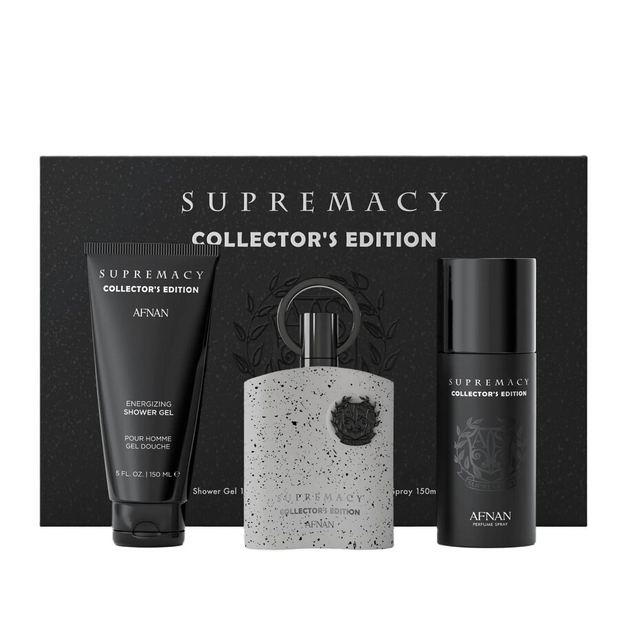 Supremacy Collector’s Edition 3-Piece Set for Men 3.4 oz EDP + 5.0 oz Shower Gel + 5.0 oz Deodorant