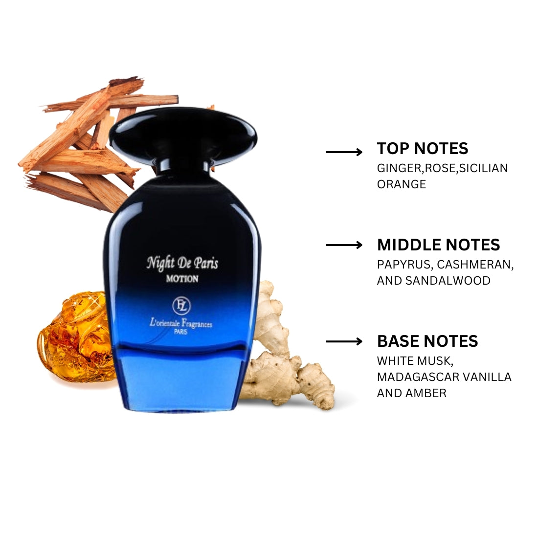 Night De Paris Motion Tester 3.4 oz EDP Unisex