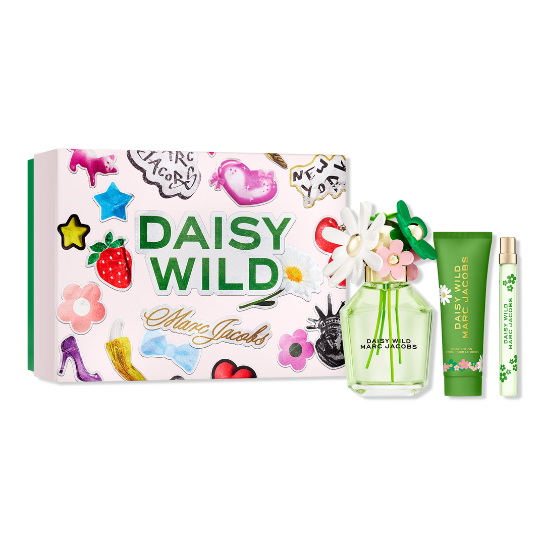 MJ Daisy Wild 3-Piece Set 3.3 oz EDP + 0.33 oz EDP + 2.5 oz Body Lotion for Women