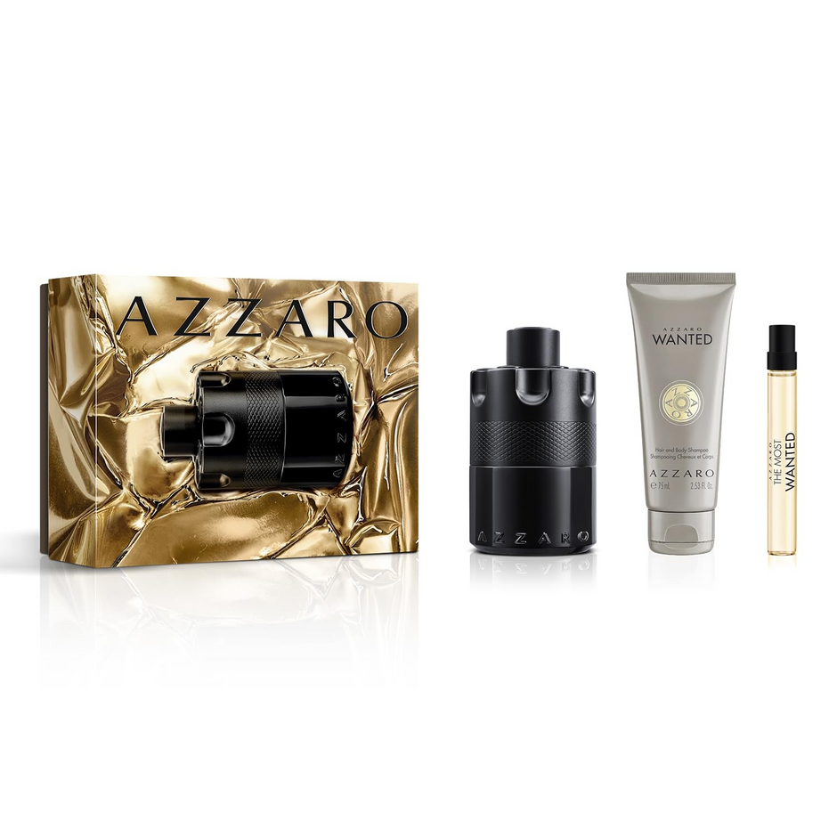 The Most Wanted Intense 3 Piece Set 3.4 oz EDP + 2.5 oz Body Lotion + 0.34 oz Spray for Men