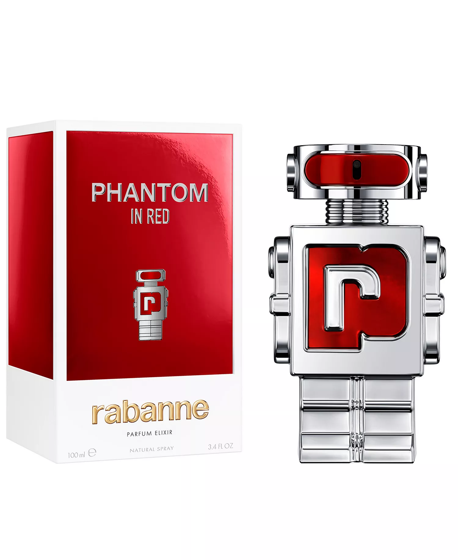 Phantom In Red Elixir Parfum 3.4 oz for Men