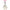Clear perfume bottle with pink cap on a white background