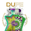 Bottle of Bleeck Bond NY perfume with colorful design and 'DUPE' text on a white background